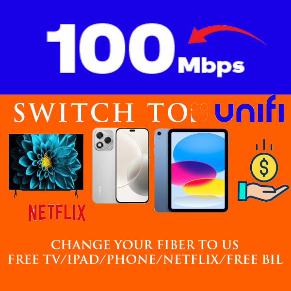 Switch to Unifi Home 100Mbps (6 Months Free Bill)