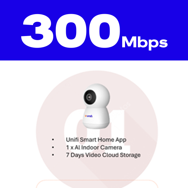 UNIFI Home 300Mbps with AI CCTV